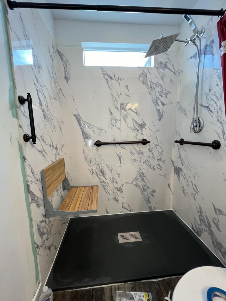 Shower Tub Remodel After